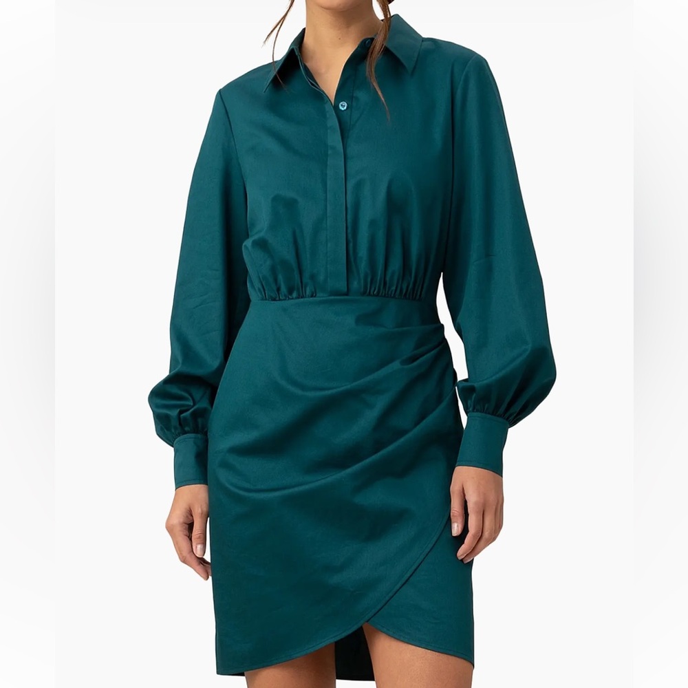 Trina Turk

Kaye Draped Cotton Shirtdress